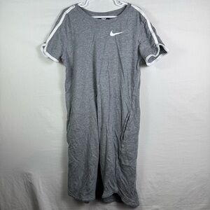 Nike Gray Short Sleeve T-Shirt Dress Girls Size L